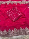 Ahana2 Pure Fandy Chiffon Sequence Zari Work Saree